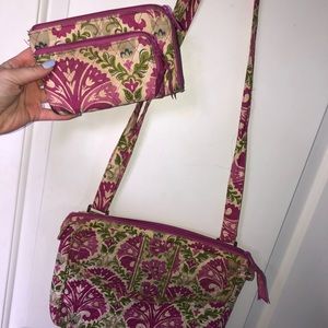 vera bradley bag and wallet